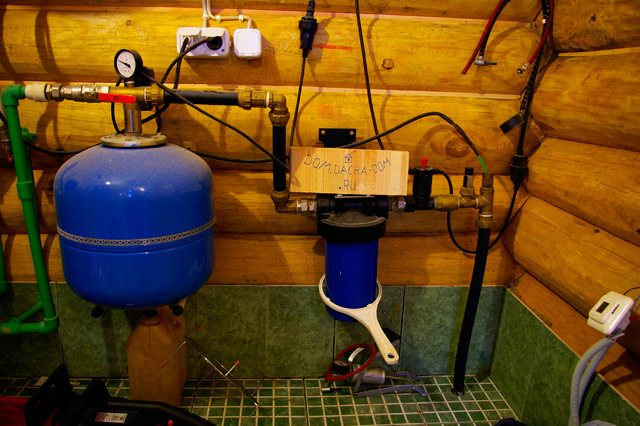 подвод воды в дом из скважины
